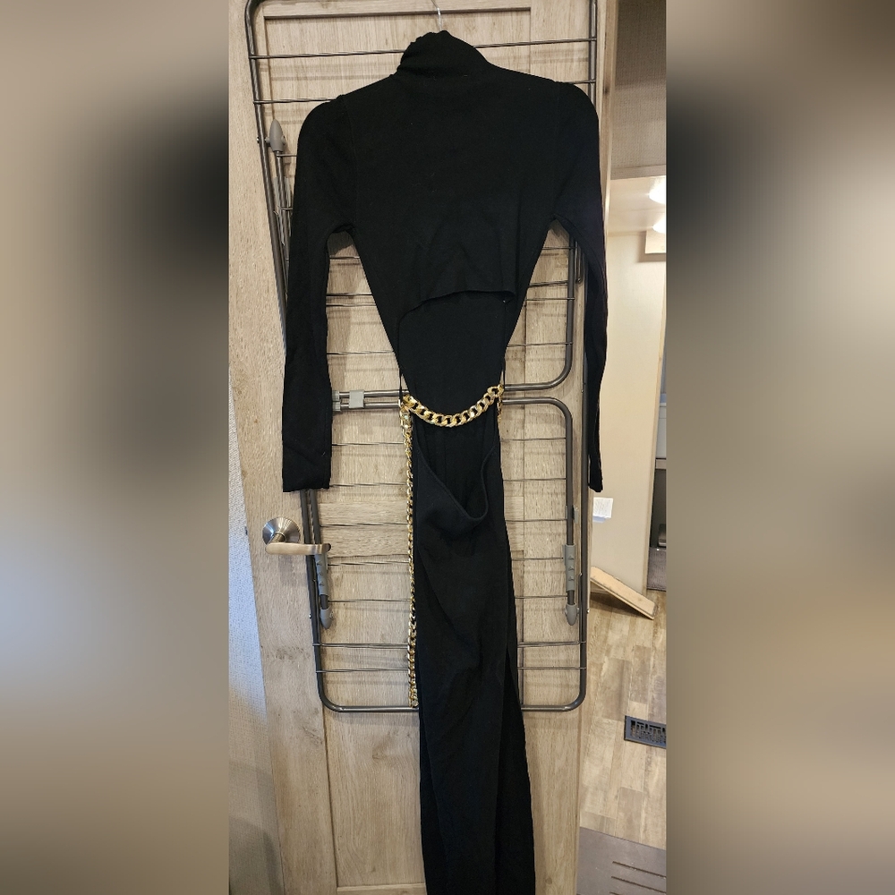 Beach Bunny Summer Haus NWT Turning Heads Long Cutout Knit Maxi Dress Chain Med - Picture 13 of 16